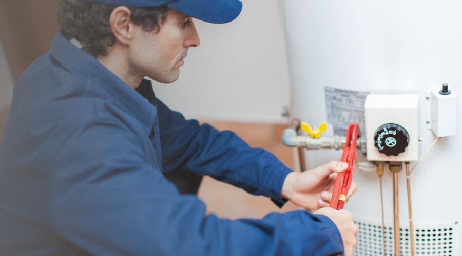 Local tankless water heater installation in Denmark, WI